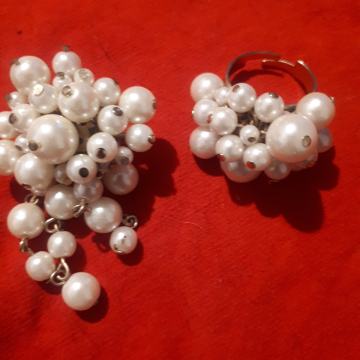 Biseri prsten i bros povoljno