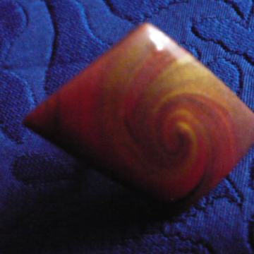 CRVENI PRSTEN, fimo masa, Promjer: 1.8 cm, podesiva veličina