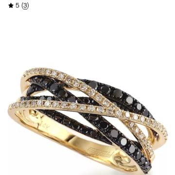 EFFY Caviar prsten 14k zlato i dijamanti