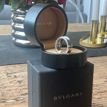 Muški prsten BVLGARI bijelo zlato