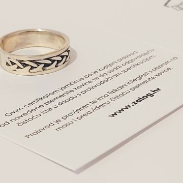 MUSKI SREBRNI PRSTEN 6,86G .925 ***DO 24 RATE*** R1!