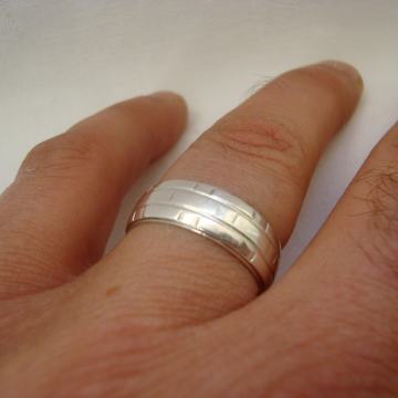 Muški Srebrni prsten - dizajnerski rad srebro 925