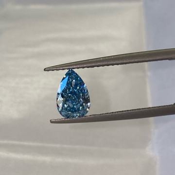 Plavi laboratorijski dijamant 1.23 ct -  vvs IGI certifikat