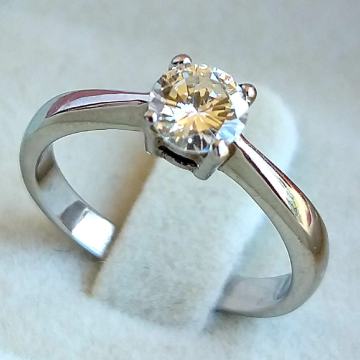 Prsten bijelo zlato s dijamantom