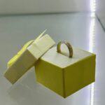 PRSTEN BIJELO ŽUTO ZLATO