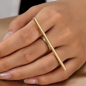 PRSTEN BOJA ZLATA VEL. UNI  - NOVO