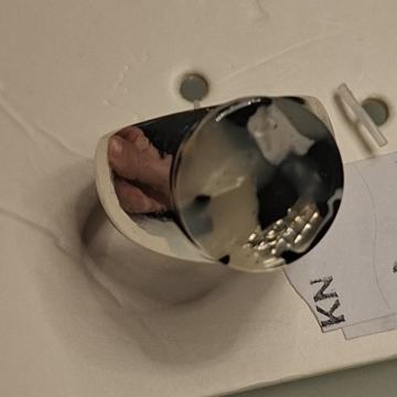 PRSTEN BOJE SREBRA vel.L - NOVO nehrđajući čelik