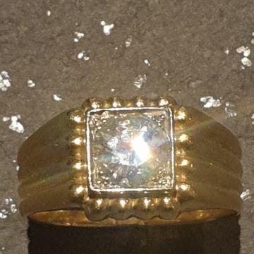 Prsten sa dijamantom 1.50ct žuto+bijelo zlato 18k