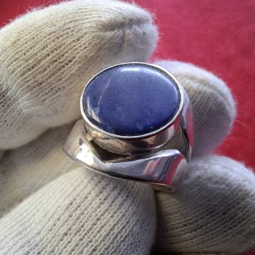 PRSTEN LAPIS LAZULI SA SREBROM 925 7,8g (Mr.T)