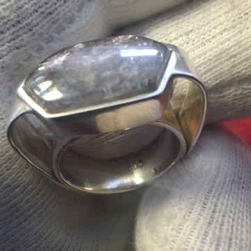 PRSTEN LODOLIT SA SREBROM 925 13,4g (Mr.T)