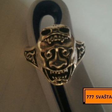 Prsten muški -pečetnjak-prsten za motoriste- m14