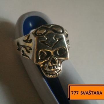 Prsten muški -pečetnjak-prsten za motoriste- m15