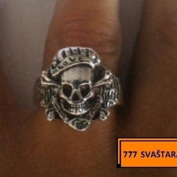 Prsten muški -pečetnjak-prsten za motoriste- m22