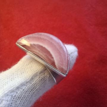 PRSTEN RODOKROZIT SA SREBROM 925 14,5g (Mr.T)