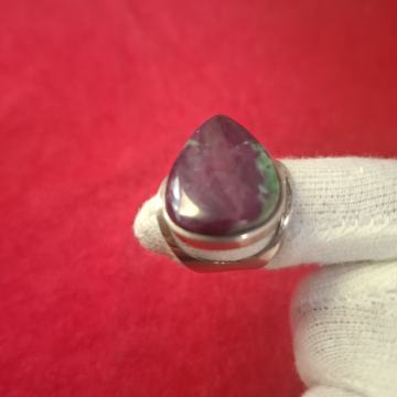 PRSTEN RUBY ZOISITE SA SREBROM 925 12,7g (Mr.T)