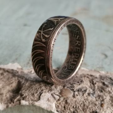 PRSTEN,RUČNI RAD,SREBRO