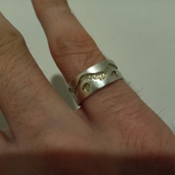 Prsten, pravo srebro 925, sa žigom, 4 g, očuvan, 17 eura