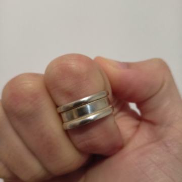Prsten, pravo srebro 925, sa žigom, 6 g, očuvan, 25 eura