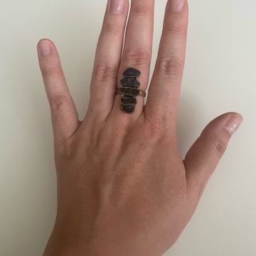 Prsten srebro 925 Tanzanit unikat