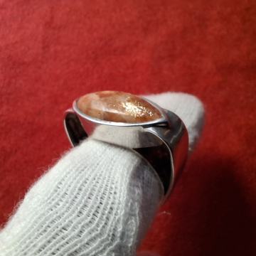 PRSTEN SUNČEV KAMEN SA SREBROM 925 12,3g (Mr.T)