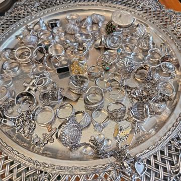 prsteni srebro 3 e gram!