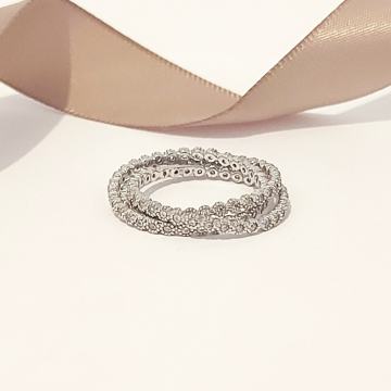 SREBRNI PRSTEN 925 2,79G TRI SPOJENA ***DO 24 RATE***