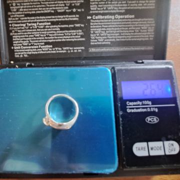 Srebrni prsten (925) - delfin sa cirkonom