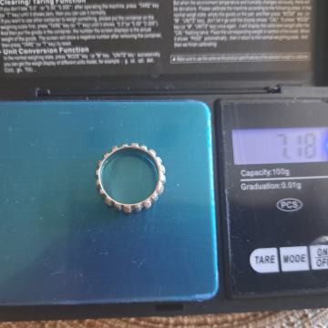 Srebrni prsten (925) KJ