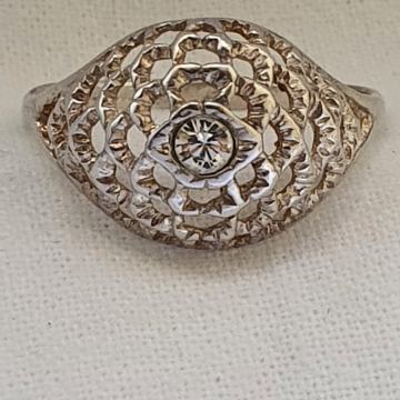 SREBRNI PRSTEN 925 RUCNI RAD DIZAJNERSKI