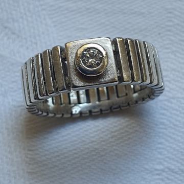 SREBRNI PRSTEN 925 SREBRO DIZAJNERSKI RUCI RAD VINTAGE