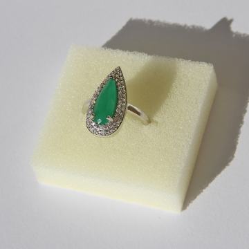 Srebrni prsten sa cirkonima ZAKS