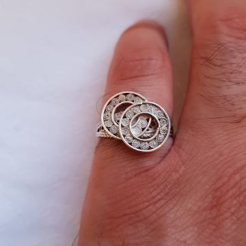 SREBRNI PRSTEN FILIGRAN - RUČNI STARIJI RAD 1950