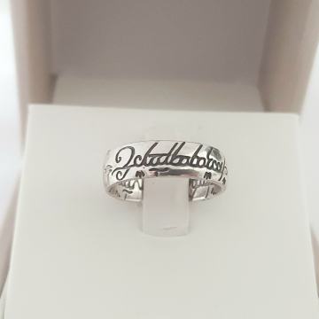 SREBRNI PRSTEN LOTR ONE RING .925 4,36g ***DO 24 RATE*** R1!
