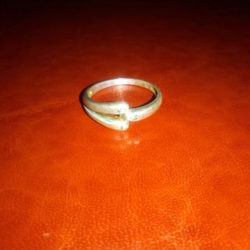 Srebrni prsten sa tri bijela kamena 925, 18mm, 2g