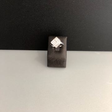 SREBRNI PRSTEN TROKUT SA CIRKONIMA 4,31g .925, R1, RATE, POVOLJNO!