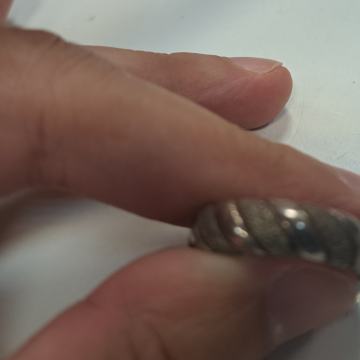 Srebrni prsten valovi x  7,28 g