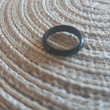 Stakleni prsten - Crni III Veličina 16