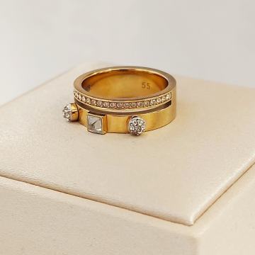 SWAROVSKI PRSTEN 14K***DO 24 RATE*** R1!