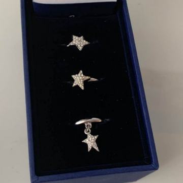 Novi Swarovski prsteni zvijezdice set