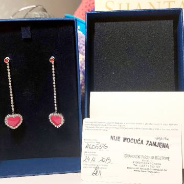 Swarovski Serenade nenošene naušnice