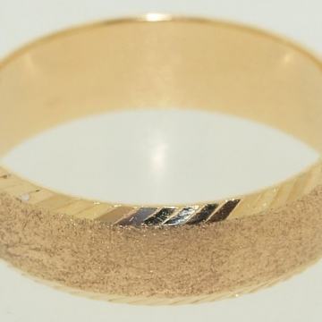 ZLATNI VJENČANI PRSTEN 14K (585) 4,48 grama NOVO • GOLD SHOP •