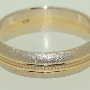 ZLATNI VJENČANI PRSTEN 14K (585) 4,50 grama NOVO • GOLD SHOP •