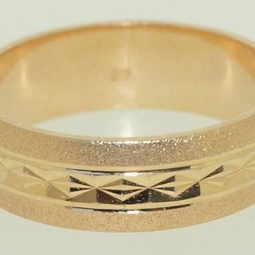 ZLATNI VJENČANI PRSTEN 14K (585) 4,78 grama NOVO • GOLD SHOP •