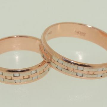 ZLATNO VJENČANO PRSTENJE (BURME) 14K (585) 6,26g NOVO • GOLD SHOP •