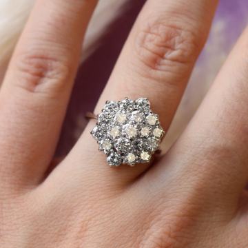 ZLATNI DIJAMANTNI PRSTEN 18K (750) 5,78g NOVO • GOLD SHOP •