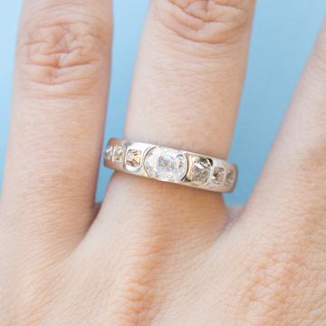 ZLATNI DIJAMANTNI PRSTEN 18K (750) 8,18 grama NOVO • GOLD SHOP •