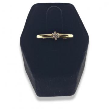 ZLATNI PRSTEN 1.91G 18K S DIJAMANTOM / R1, RATE !!