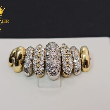 ZLATNI PRSTEN S DIJAMANTIMA 11.51G 1,02ct (18K), R1, RATE !!
