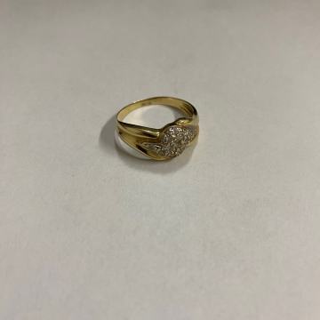 Zlatni prsten 14 karatno zlato (585) sa cirkonima