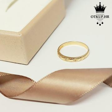 ZLATNI PRSTEN 14K 1,36G / R1, RATE !